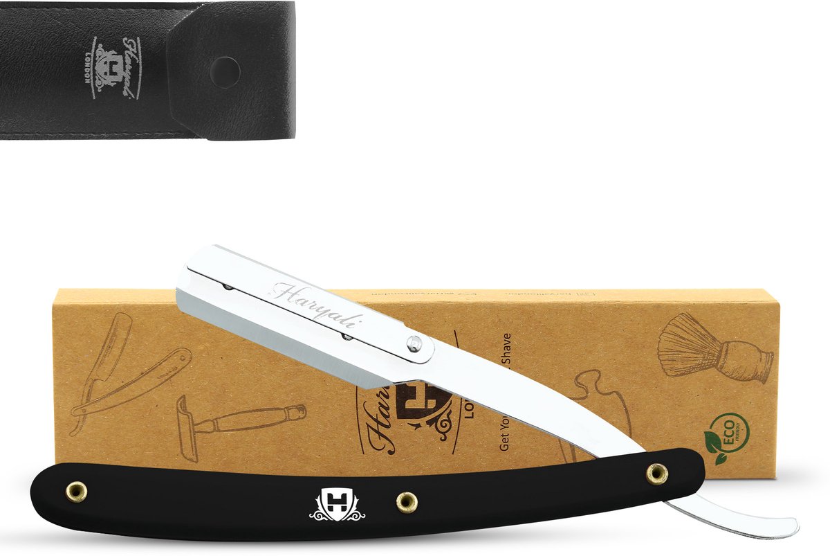 Kapper Salon Rechtdoor Besnoeiing Keel Shaving Scheermes Rasoirs Rasoi + 10 Messen (Straight Razor)