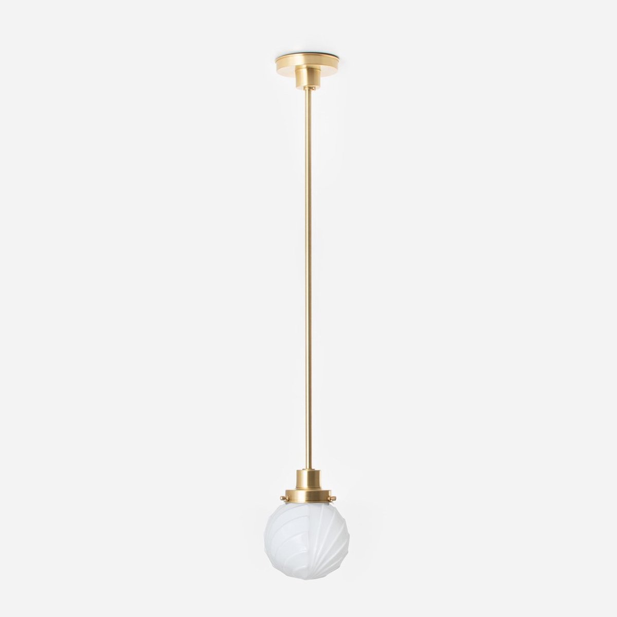 Hanglamp Swingbulb 20's Messing - Art Deco Trade
