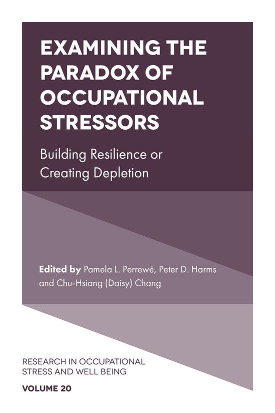 Research in Occupational Stress and Well Being 20 - Examinin ... - cover