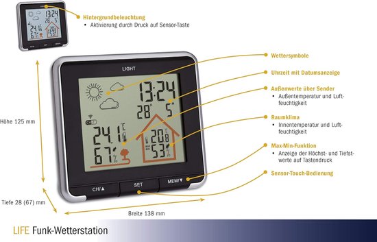 Paddenstoel Kweekdoos Met Temperatuur En Vochtigheidsweergave - Touch Control Grow Kit