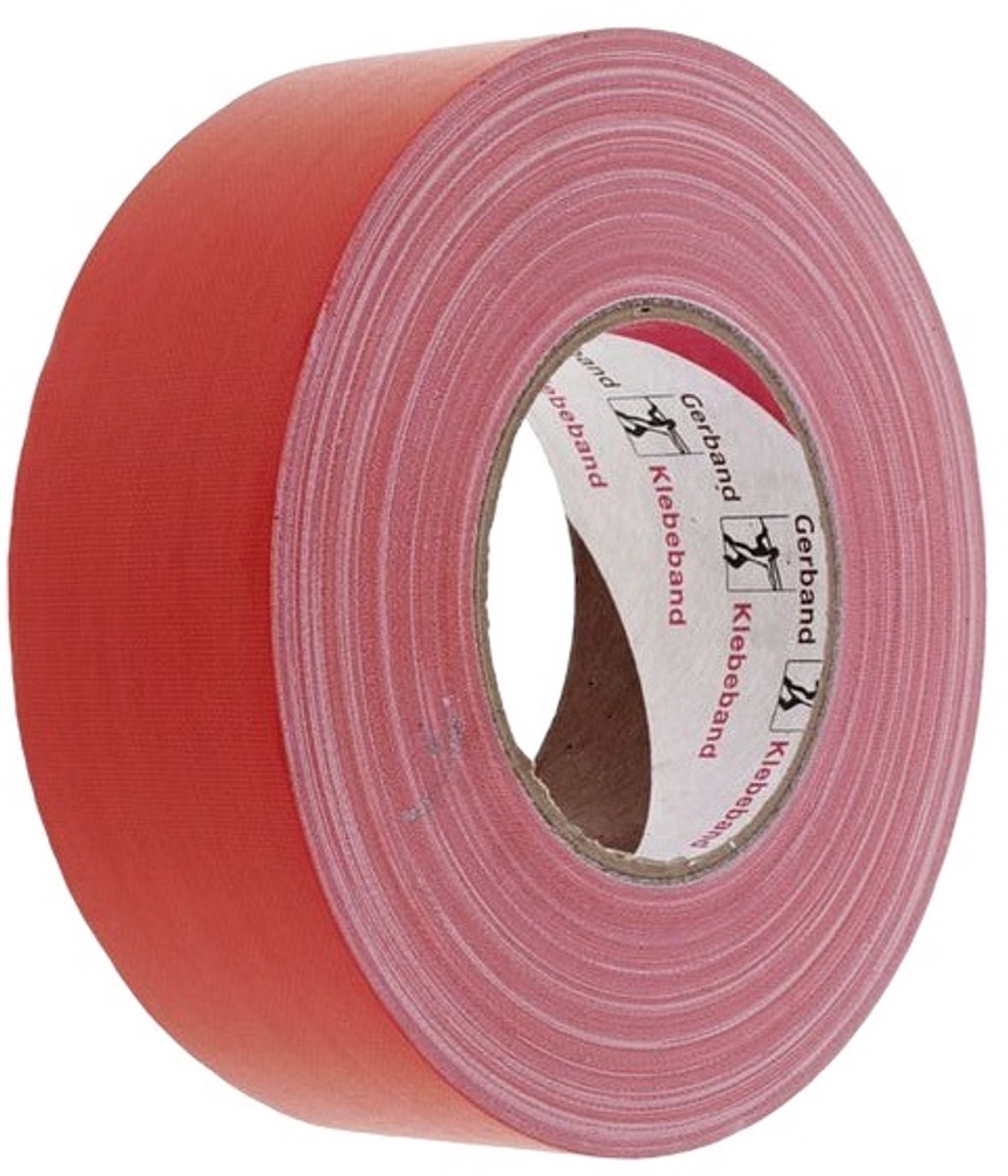 Gerband 258 Gaffer Tape 50mm x 50m Rood