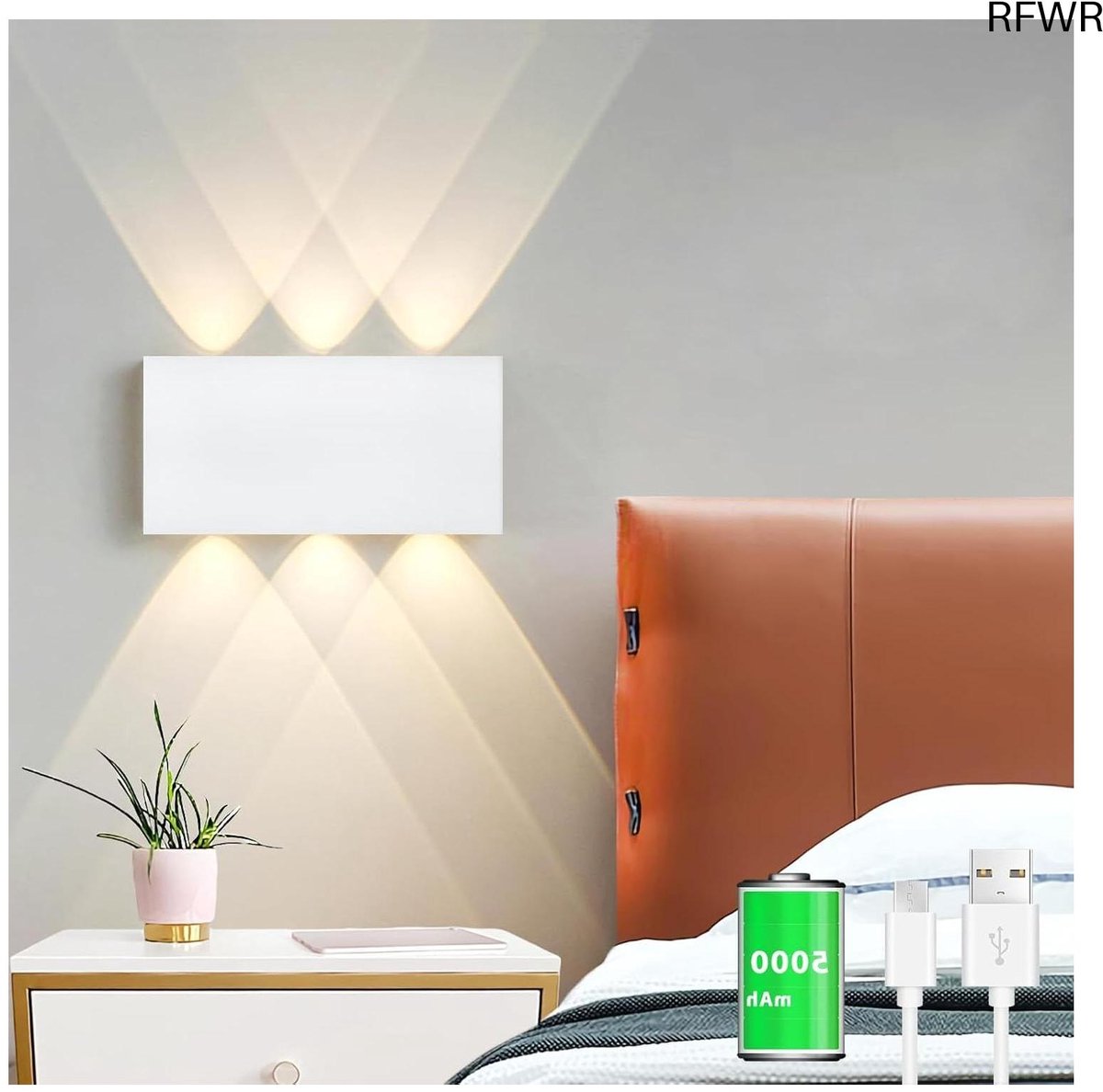 RFWR® Draadloze wandlamp met aanraakschakelaar en 3 helderheidsniveaus