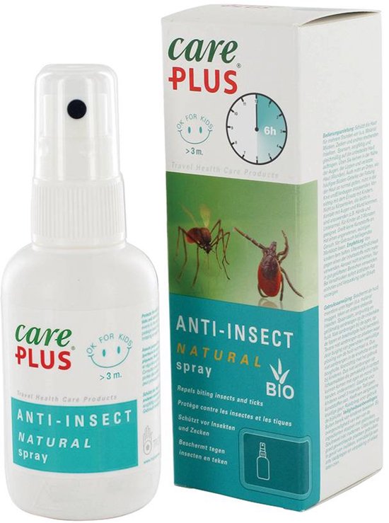 Care Plus Anti-Insect Natural Spray, 60 ML - muggenspray - natuurlijk