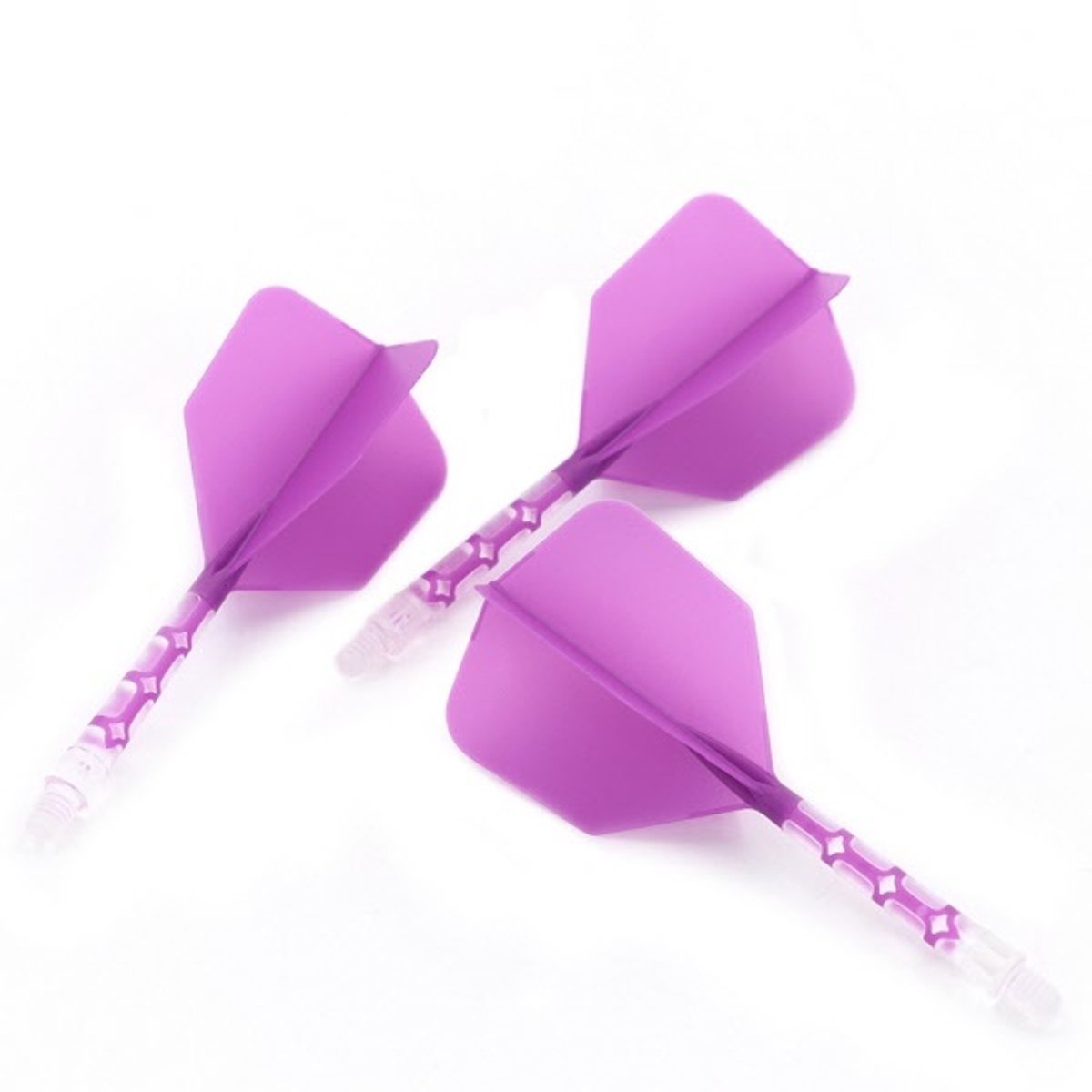 Cuesoul - ROST T19 Integrated Dart Flights - Big Wing - Purple Clear M