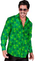 Widmann - Landen Thema Kostuum - Saint Patrick Overhemd Man - Groen - Large / XL - Carnavalskleding - Verkleedkleding