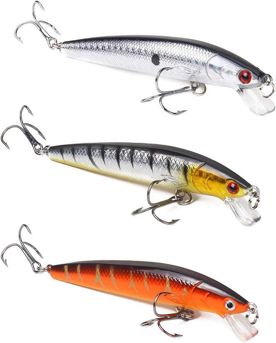3 Stuks Zachte Kunstaas Set voor Zoutwater Visserij - Vissen Kunstaas Tools - Perfect Cadeau voor Mannen en Vissers