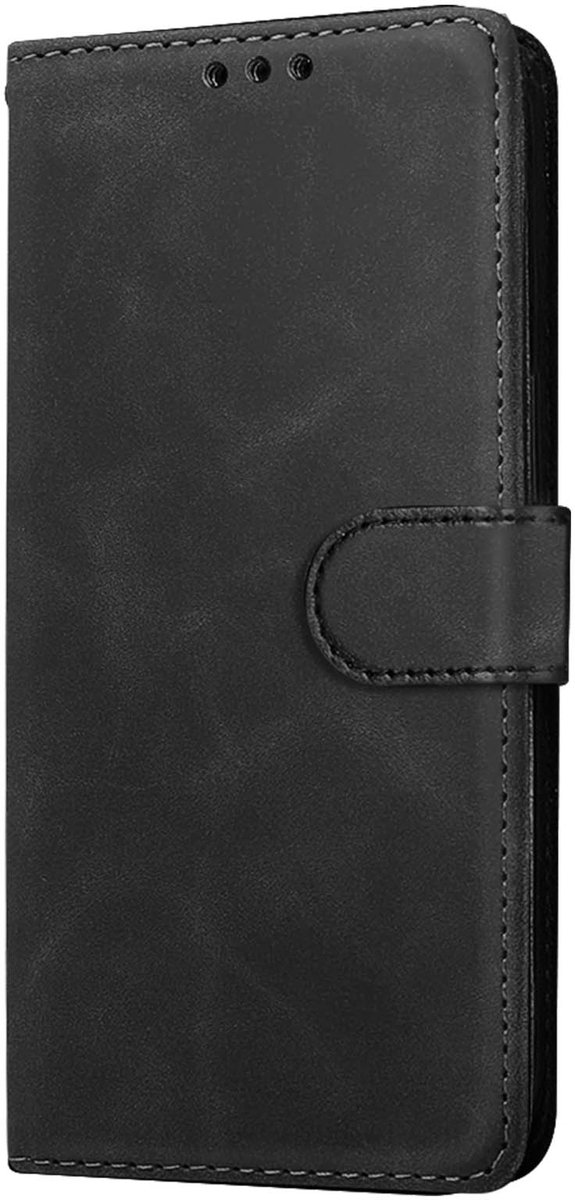 Avizar Folio-hoes Geschikt voor Motorola Edge 60 Pro Portemonnee Video-stand, Zwart
