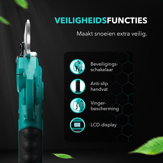 Kebtek Professionele elektrische tuinschaar, 16,8 V accuschaar voor Kebtek Professionele elektrische tuinschaar, 16,8 V accuschaar voor