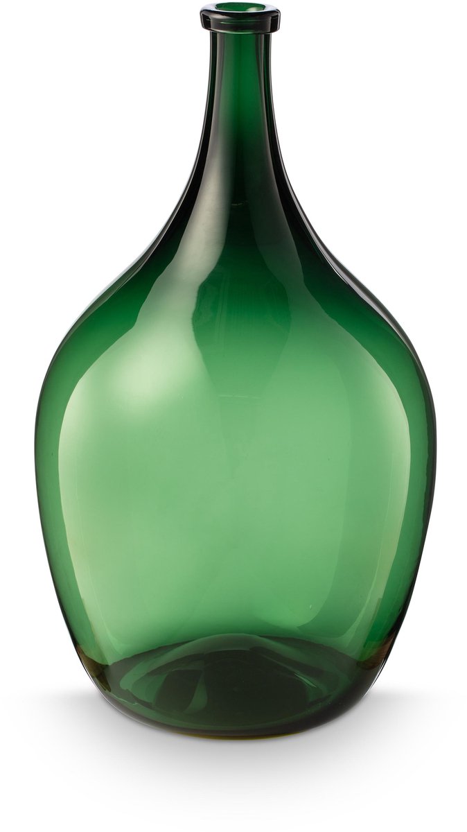 Vaas - Bloemenvaas van Glas - Groen - 31x52.2cm