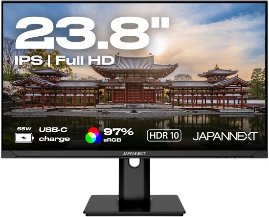 Bureaumonitor 23,8’’ inch FULL HD 75 Hz JN-IPS238FHDR-C65W-HSP