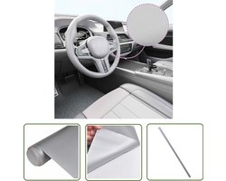 vidaXL Mat Zilver - Autofolie - Autofolie 100x150 cm matzilverkleurig - Car Wrap - Vinyl Sticker - Decoratief Folie