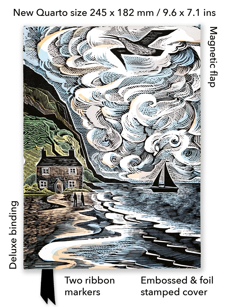Angela Harding: Curlew Cry (foiled Quarto Journal)