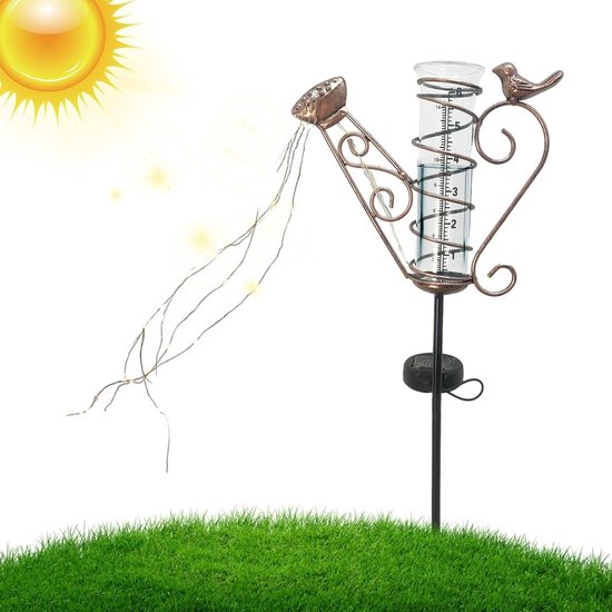 Deze Slimme Regenmeter Met Zonne-energie En Verlichting Is Vorstbestendig, Makkelijk Af Te Lezen En Ideaal Voor De Tuin