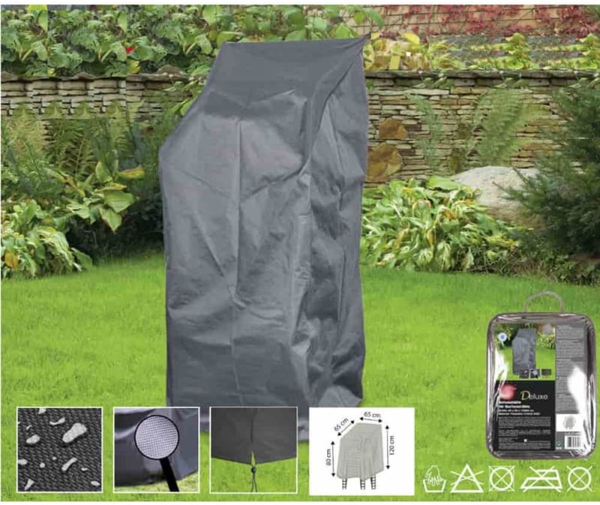 Tuinstoel beschermhoes Deluxe 65x65x120/80cm - Waterdicht & UV-bestendig
