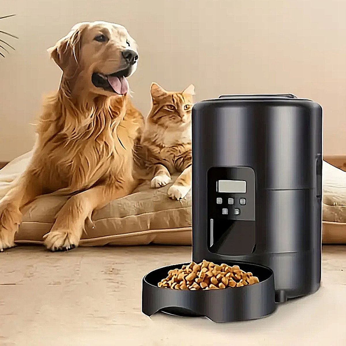 2L slimme automatische voerbak voor huisdieren - met LCD-scherm - Getimede en gedoseerde voeding - Verwijderbare voerbak - Gemakkelijk schoon te maken - Geschikt voor katten en honden. - 2L - €37,99