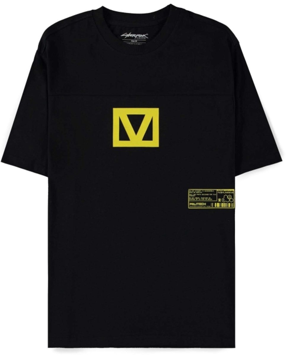 Cyberpunk 2077 - Loose Fit Heren T-shirt - M - Zwart