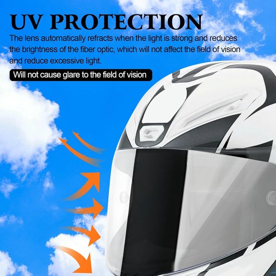 Helm Lens Vizier - Motorfiets Wind Shield - Helm Lens Vizier Shield Full Face Fit Voor AGV K1 K3 SV K5 K5-S (zilver) van AGV — afbeelding 2