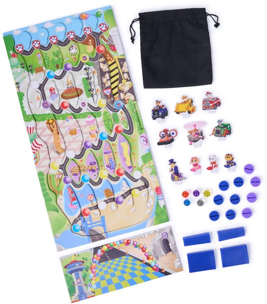 PAW Patrol Magic Mountain spel - PAW Patrol-spel met Chase, Marshall, Skye, Rubble en meer, makkelijk activiteitenspeelgoed voor kinderen, plezier voor kinderen en gezin, 2-6 spelers