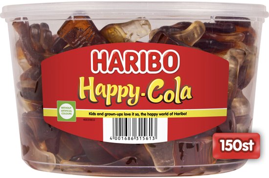 150 bouteilles HARIBO Happy Cola