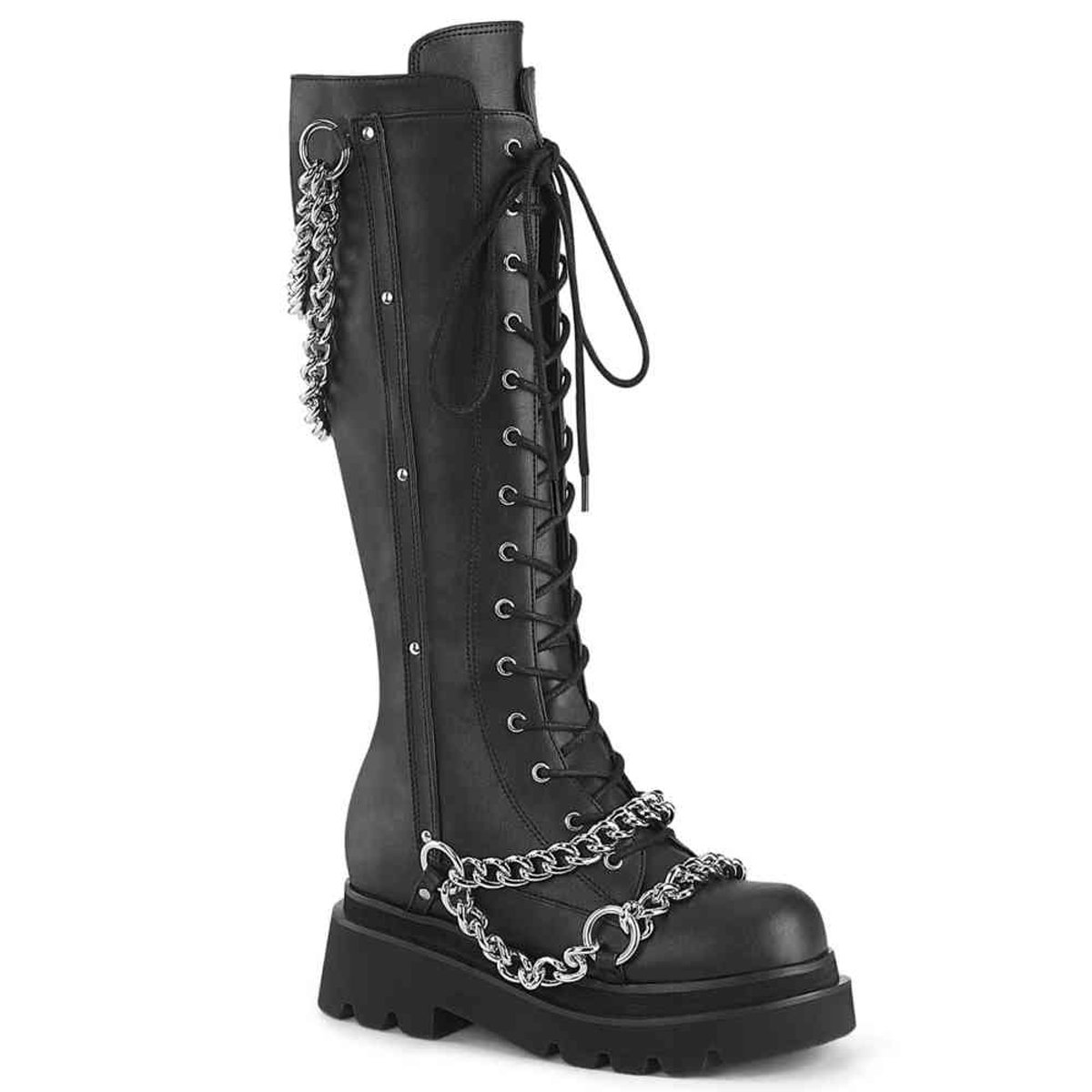 DemoniaCult RENEGADE-215-1 Kniehoge laarzen 42 Shoes Zwart