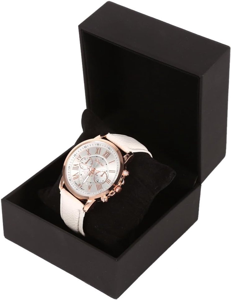 PU Leather Watch Display Case Bracelet Bracelet Jewelry Storage Box, Soft Foam Cushion Fashionable Design for Holding Watches, Bracelets and Bracelets