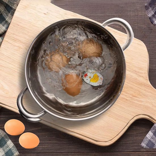Eierwekker om mee te koken - eiertimer - herbruikbare timer voor gekookte eieren - controleer de gaargraad - 2 stuks voor thuis en restaurant van Bakedger — afbeelding 2