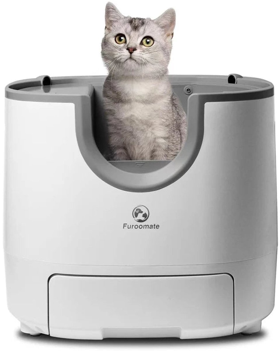 Kattenbak – Halfgesloten Bak – Slimme Kattenbak – Kattenbak Met Deksel – Kattenbak Voor Binnen – Duurzaam Kunststof – Smart Device Compatibel