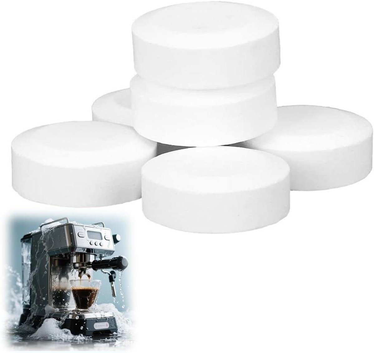 Allecto plus - Fosfaatvrije reinigingstabletten voor koffiezetapparaten - 10 stuks, geschikt voor Jura Delonghi Bosch Siemens Seaco.