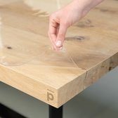 Protection table - Nappe transparente 2mm 100x240cm - Avec kanten biseautés - Haute brillance - Protège table - Nappe - Transparente