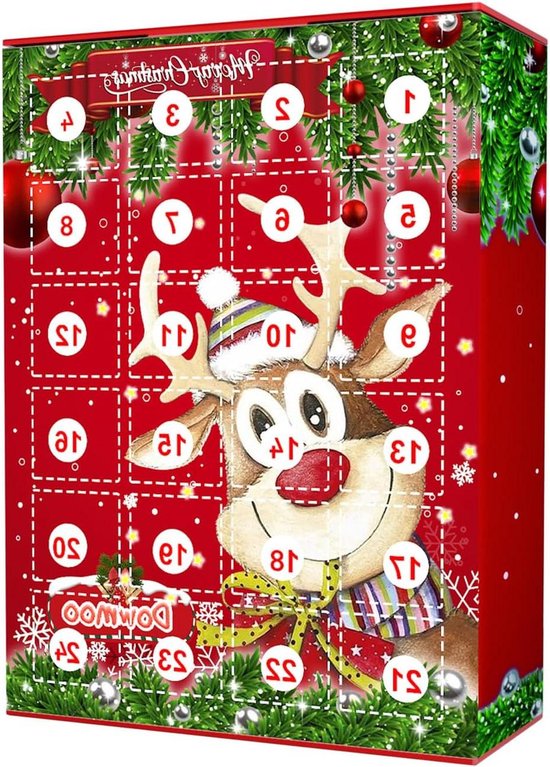 Allecto plus - Adventskalender 2024 voor Kinderen - Sleutelhanger Blinde Doos - Kerstkalender - Sieraden Gift - Tiener Vrouwen - Kerstcadeaus.