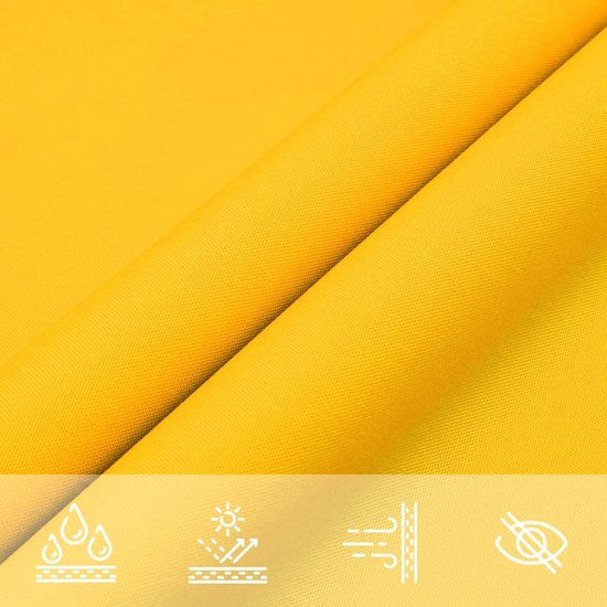 VDXL Zonnescherm rechthoekig 2x4 m oxford stof geel