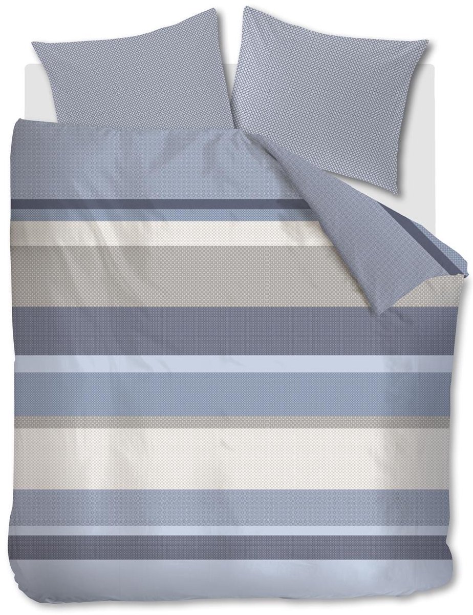 Beddinghouse Audrie dekbedovertrek - Tweepersoons - 200x200/220 - Blauw