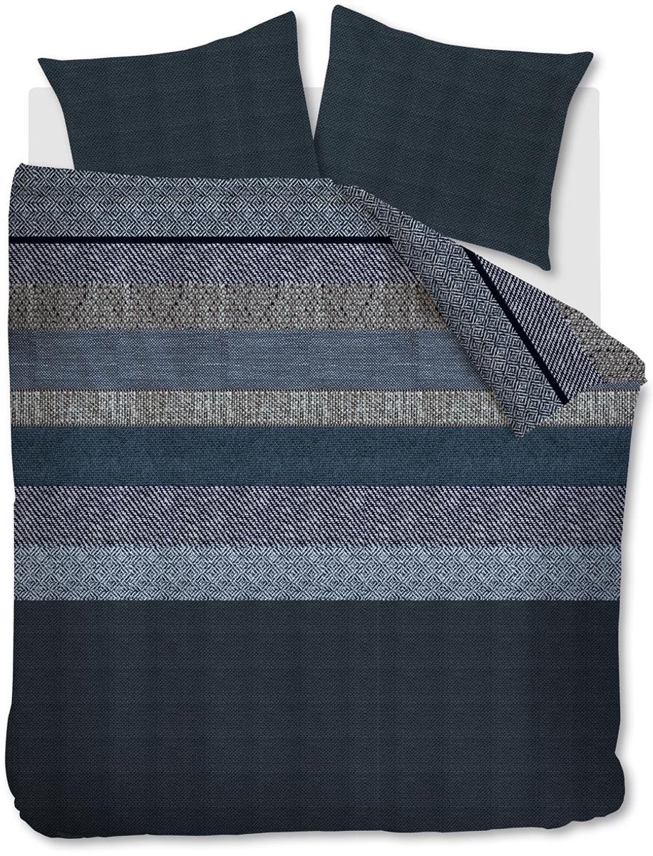 Beddinghouse Enzo dekbedovertrek - Tweepersoons - 200x200/220 cm - Blauw