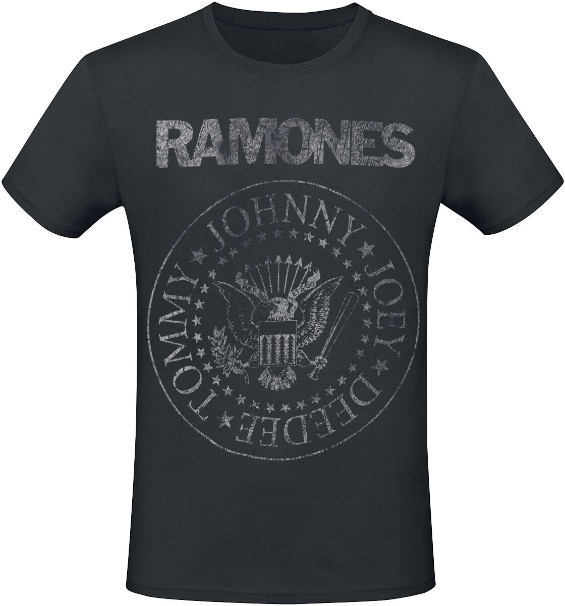 Ramones Hey Ho Let's Go - Heavyweight Heren T-shirt - zwart - S