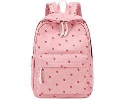 Tienerrugzak Meisjes Schoolrugzak Grote Schooltas Basisschool Middelbare School Trekkoord Lichtgewicht Laptoptas Meisjes Dames Casual Reisrugzak Roze