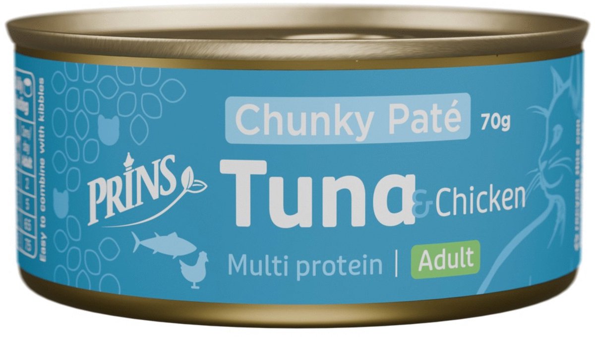Prins Chunky Paté - Kattenvoer - Tonijn Kip 70 g
