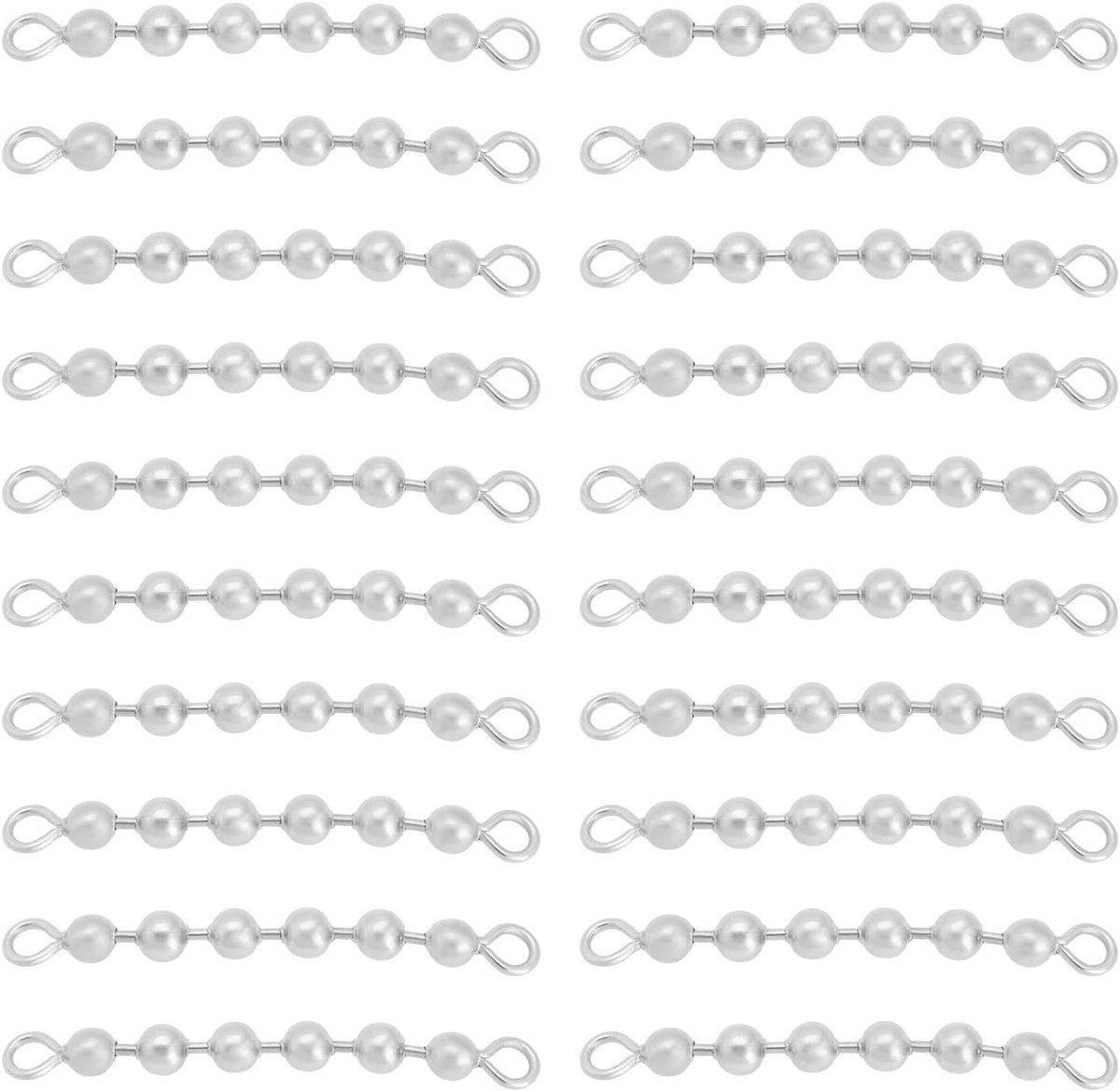 Allecto Plus - Vissen Kraal Ketting Draait voor Meerval Swivel in Zoetwater en Zoutwater - 20 Stuks, RVS, 4.5x45mm