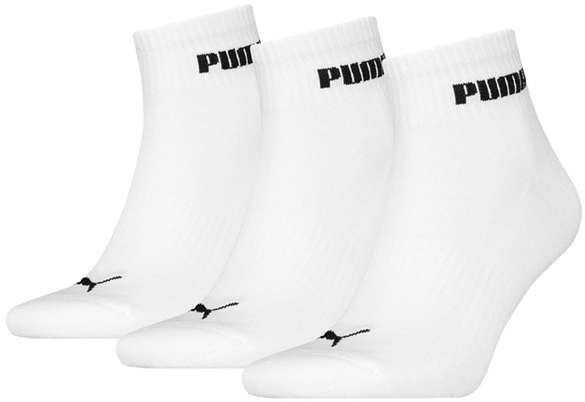Puma Quartersokken Cushioned New Generation 3 paar quarter sokken Wit