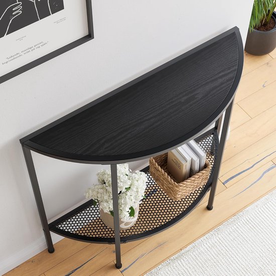 WOHOMO Consoletafel Kleine Entreetafel met Opbergplanken