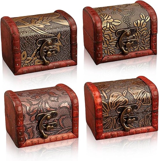 Vintage houten sieraden kistje – Tres' Vintage
