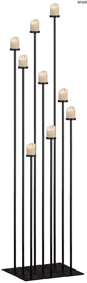 RFWR® Hoge 9 Arm Kaarsenhouder – Elegante Vloerkandelaar voor Feestelijke Ceremonies en Decoratie