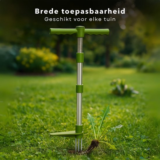 Cheqo® Onkruidtrekker - Onkruidsteker - Onkruidwieder - Onkruid Verwijderen - Milieuvriendelijke Onkruidverwijderaar - 100 cm van Cheqo — afbeelding 2