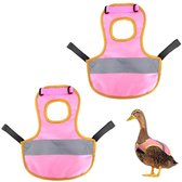 Protection Picage Volaille Lot De 3 Sangles Réglables - Gilet De Poulet - Étanche Et Accessoire élevage Poules Pondeuses