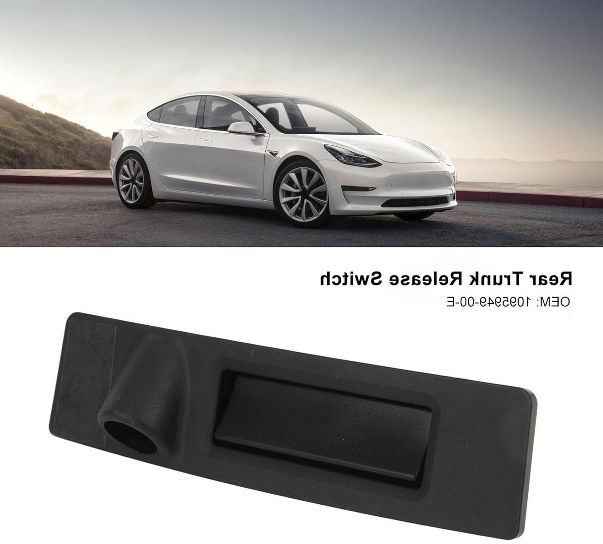Allecto Plus - Ontgrendelingsschakelaar voor Achterklep - Vervanging voor Tesla 2017‑2020 - Schakelaar voor Achterklep - Achterklep Ontgrendeling - Acht auto's - Kwaliteitsvervanger.