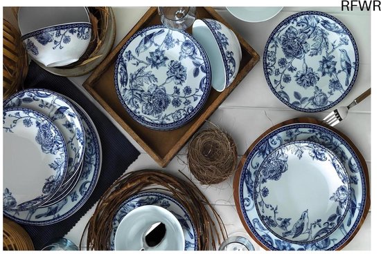 24-delige keramische serviesset Elegante porseleinen