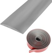 Profilé de transition autocollant 5 cm x 3 m - Revêtement de sol en Vinyl gris imitation bois - Revêtement de sol - Moulure décorative