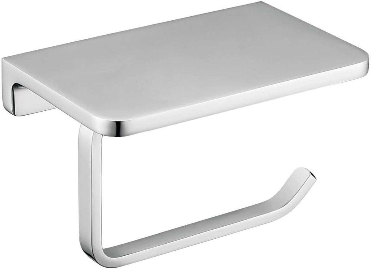 OMNIRES Uni - Toiletrolhouder met planchet, chroom UN10525CR