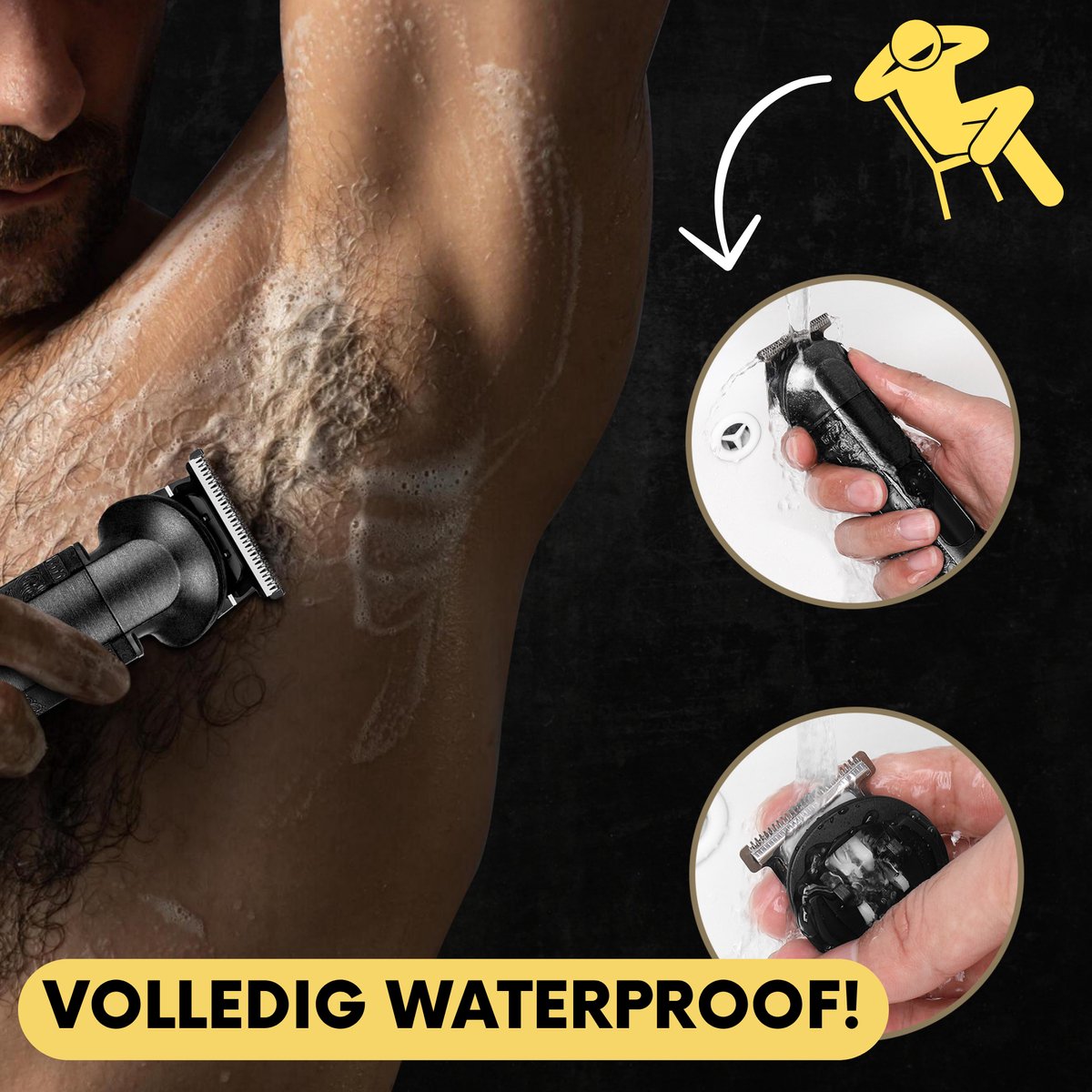 Sansbeauté 8-in-1 Baardtrimmer Mannen - Trimmer voor Baard en Lichaam - 0.5-15MM - Incl. 8 opzetstukken - Waterproof - All in One - Bodygroomer Mannen - Snor Trimmer - Tondeuse Barbe - Beard Trimmer - Trimapparaat - Multigroomer thumbnail 3