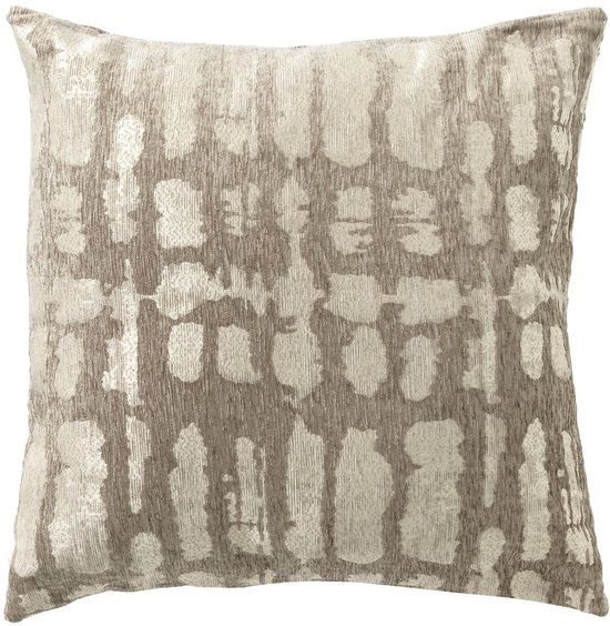 DELPHINE | Coussin 60x60 cm | marron | Hoii | Comprend un rembourrage en plumes GRS