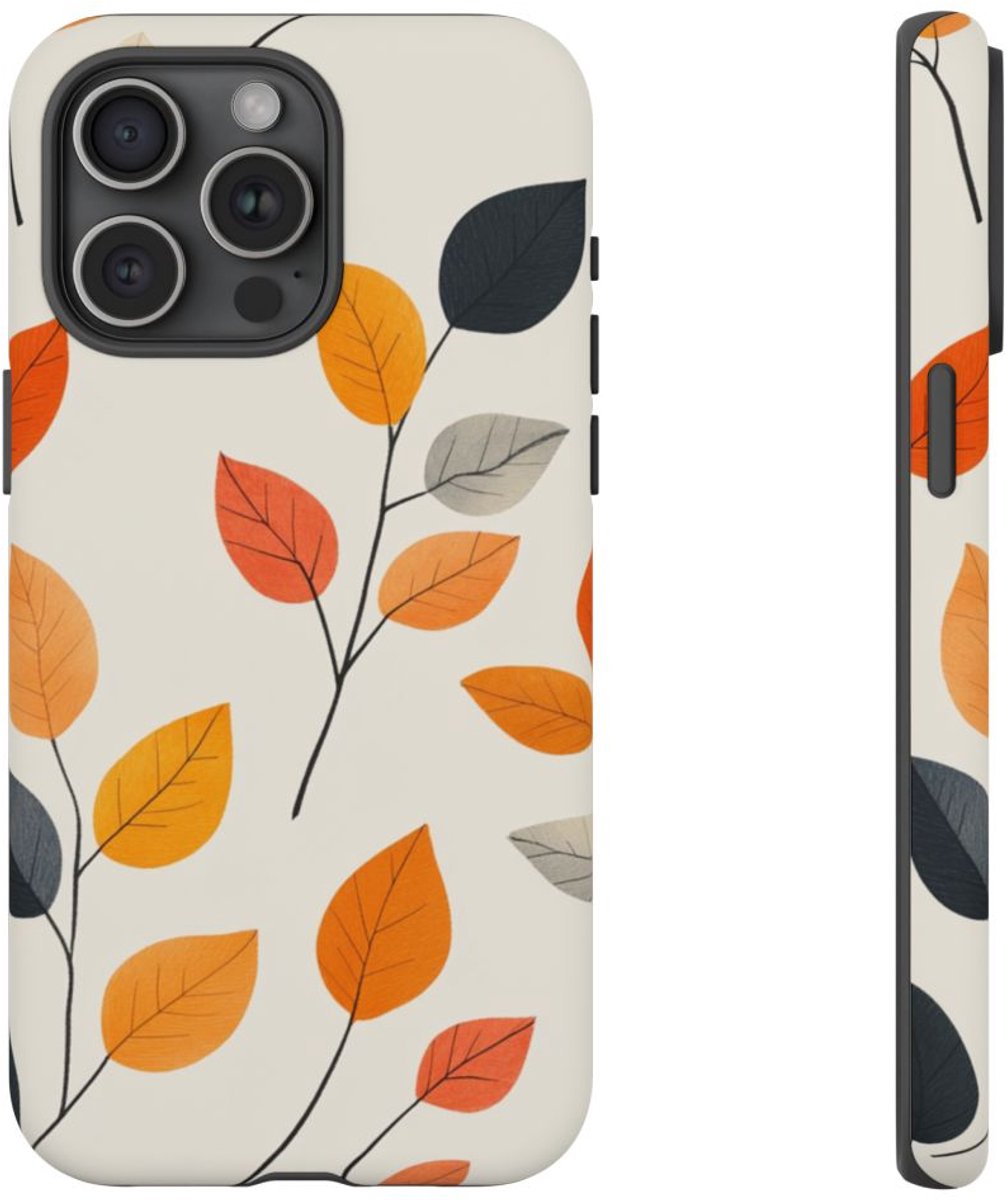 Herfstbladeren Patroon – Telefoonhoesje Geschikt voor iPhone 15 Pro Max